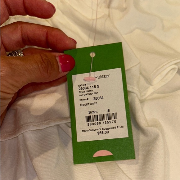 White Off-Shoulder Ruffle Top - Picture 3 of 3